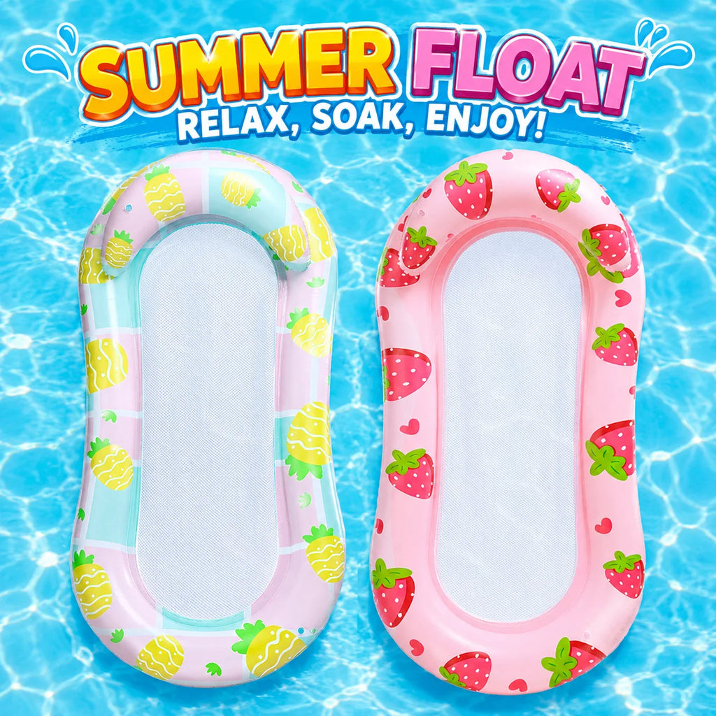 Aufblasbare Blatt-Poolliege – Grüne Schwimminsel für Sommer & Strand