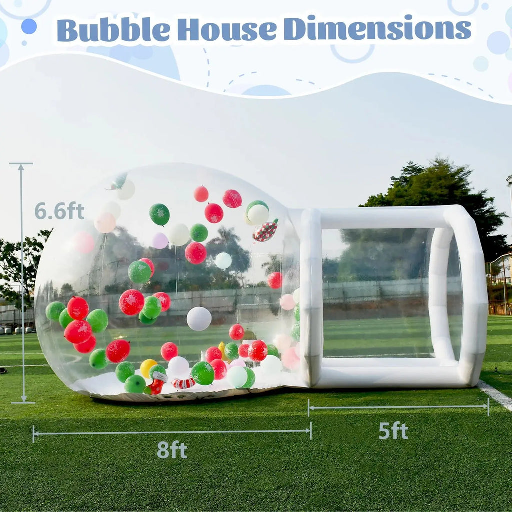 Transparentes Bubble Kuppelzelt – aufblasbares Eventzelt mit Gebläse