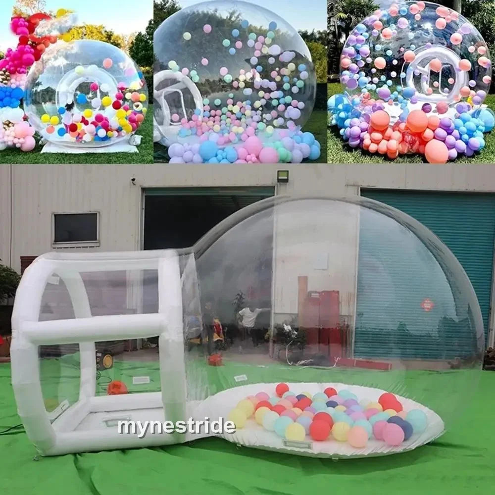 Transparentes Bubble Kuppelzelt – aufblasbares Eventzelt mit Gebläse