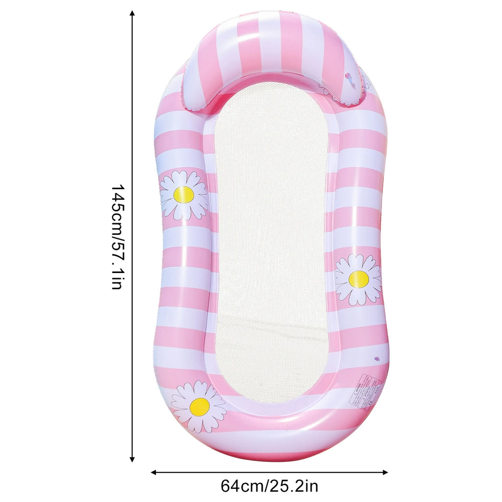 Aufblasbare Blatt-Poolliege – Grüne Schwimminsel für Sommer & Strand
