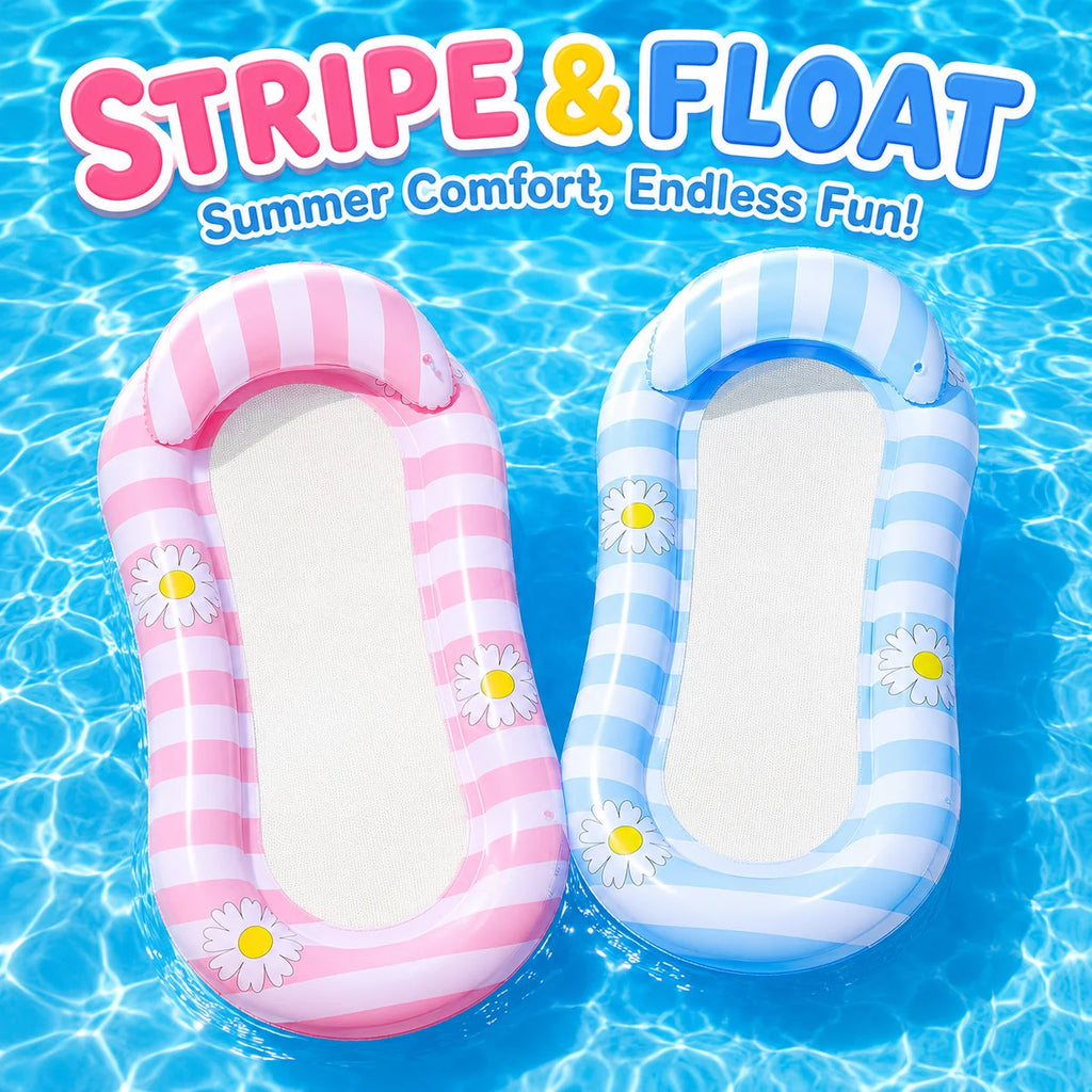Aufblasbare Blatt-Poolliege – Grüne Schwimminsel für Sommer & Strand