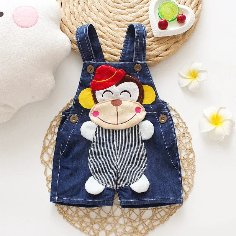 Süße Kinder Latzhose aus Denim – Bequemer Jeans-Overall für Kleinkinder