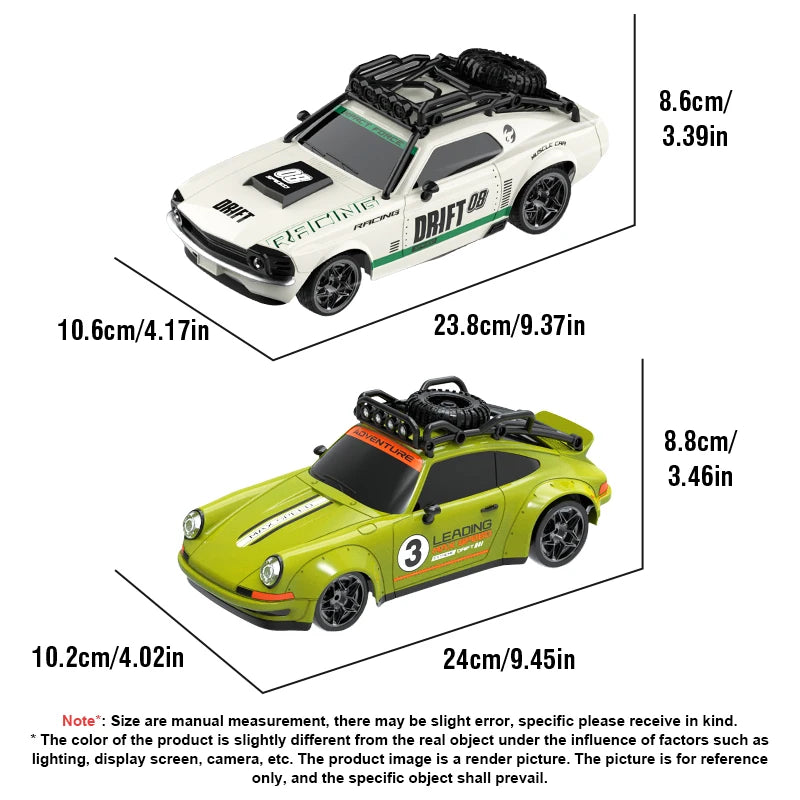 RC Drift-Auto 1:18 – Ferngesteuertes Rennfahrzeug mit Licht & 2,4-GHz-Funk