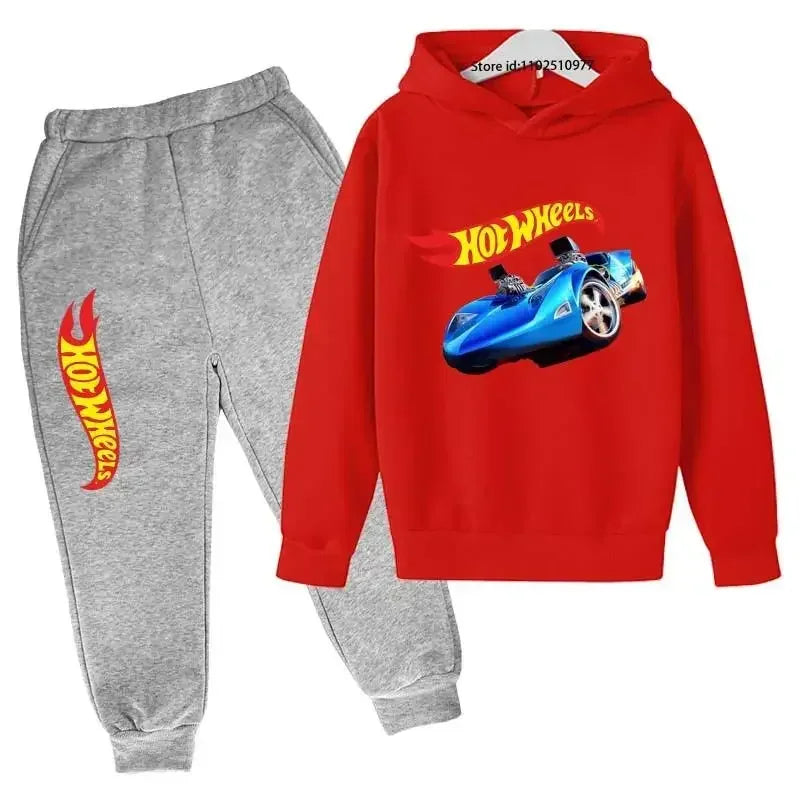 HotWheels Kinder Trainingsanzug – Hoodie & Hose im Set (3–13 Jahre)