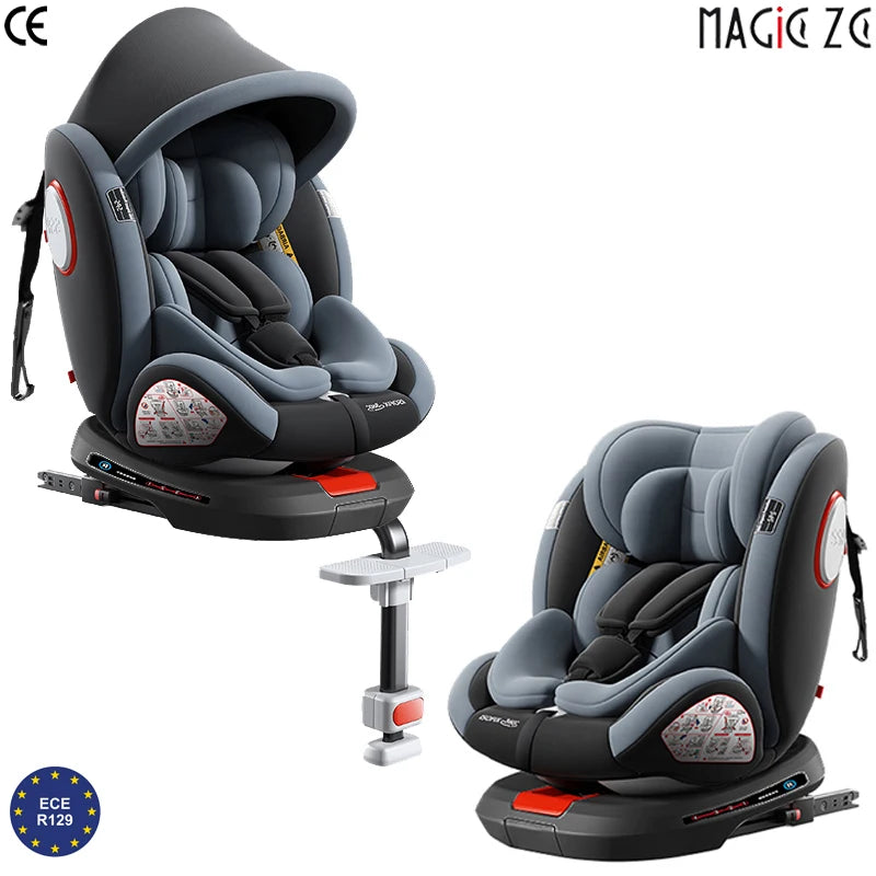 R129 i-Size 360° Baby-Autositz mit ISOFIX – 40–150 cm, rückwärts & vorwärts nutzbar