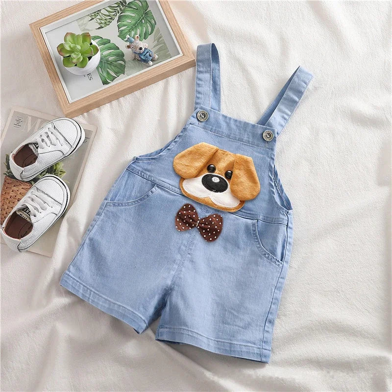 Süße Kinder Latzhose aus Denim – Bequemer Jeans-Overall für Kleinkinder