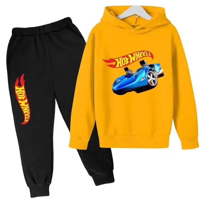 HotWheels Kinder Trainingsanzug – Hoodie & Hose im Set (3–13 Jahre)