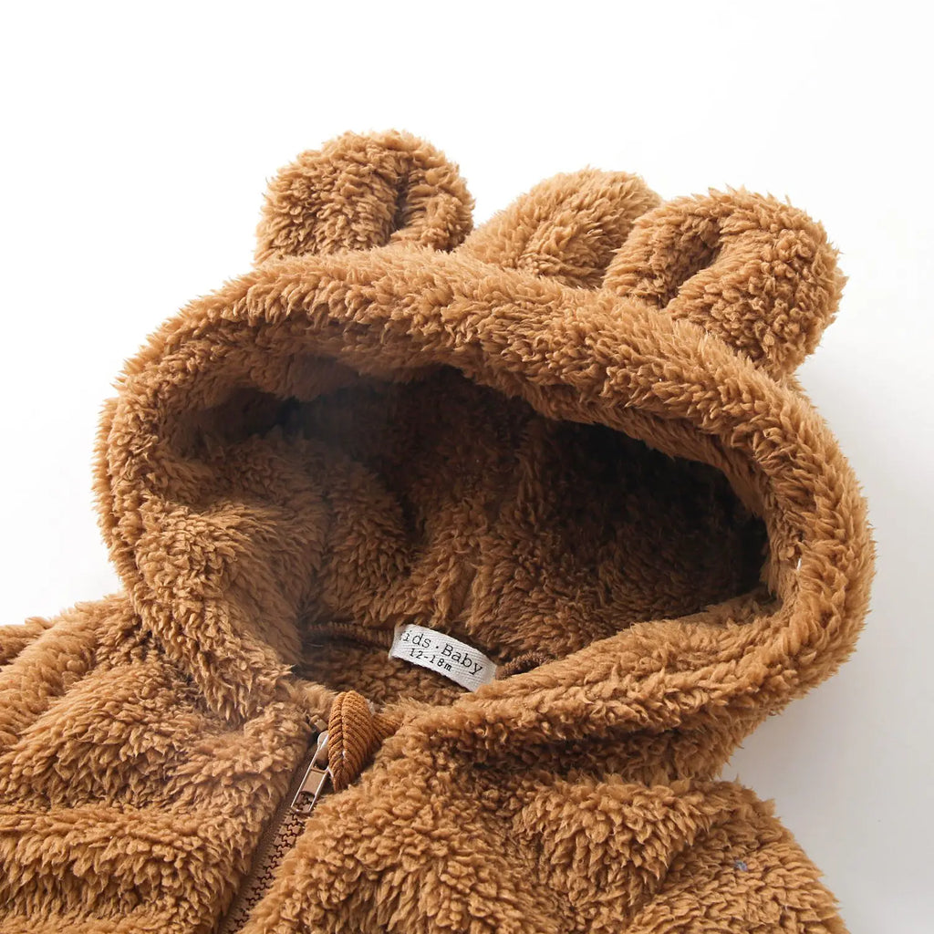 Baby Winter-Set – Fleece-Hoodie mit Reißverschluss & Hose, 2-teilig (9M–5 Jahre)