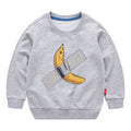 Kinder Baumwoll-Sweatshirt mit Grafik-Print – Unisex, Herbst & Frühling (3–12 Jahre)