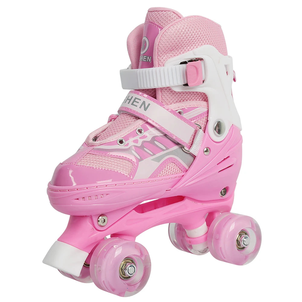 Kinder LED-Rollschuhe – größenverstellbar mit leuchtenden Rädern für Anfänger