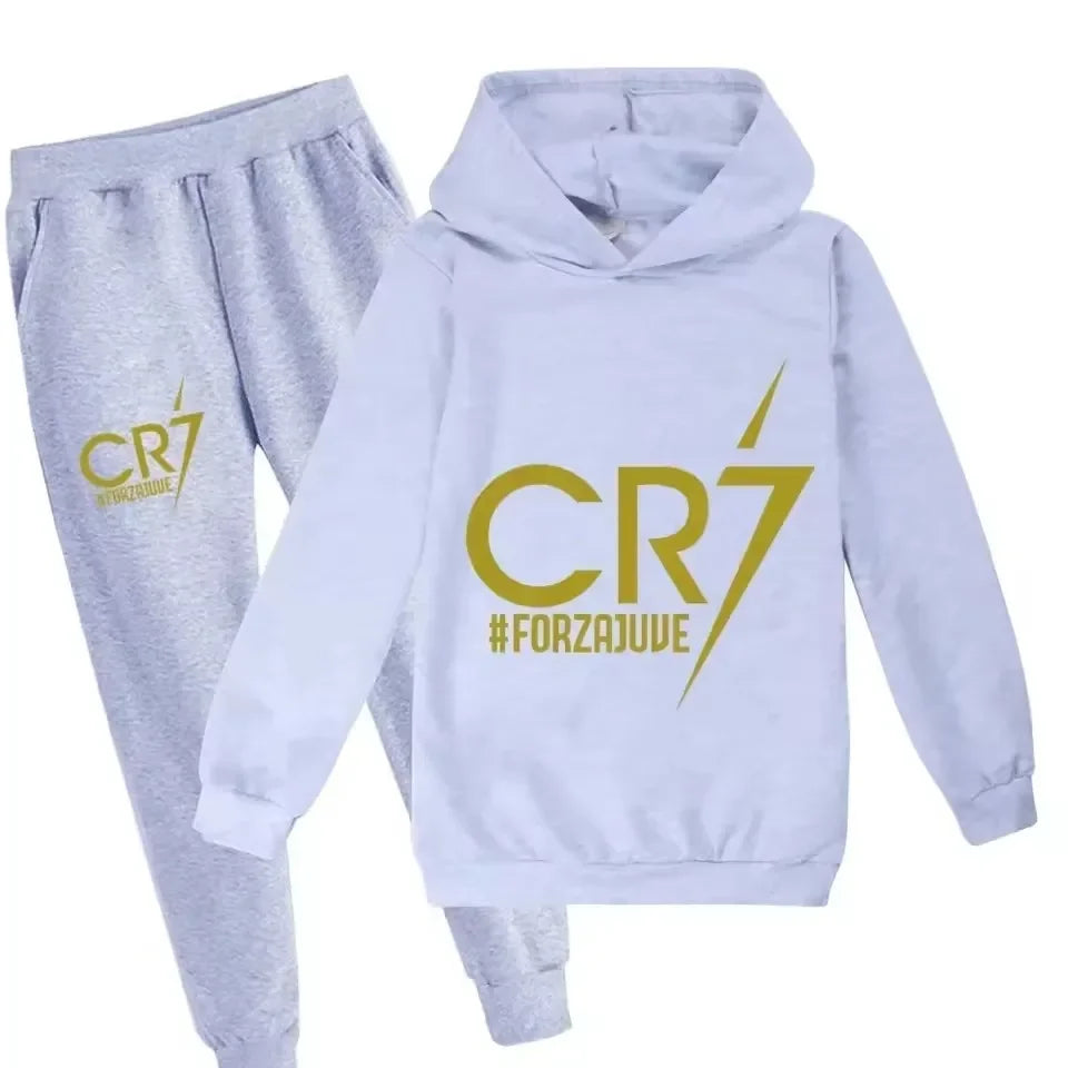 Kinder Fleece-Set mit Kapuze | Unisex Pullover & Hose | 7–13 Jahre | Ganzjährig