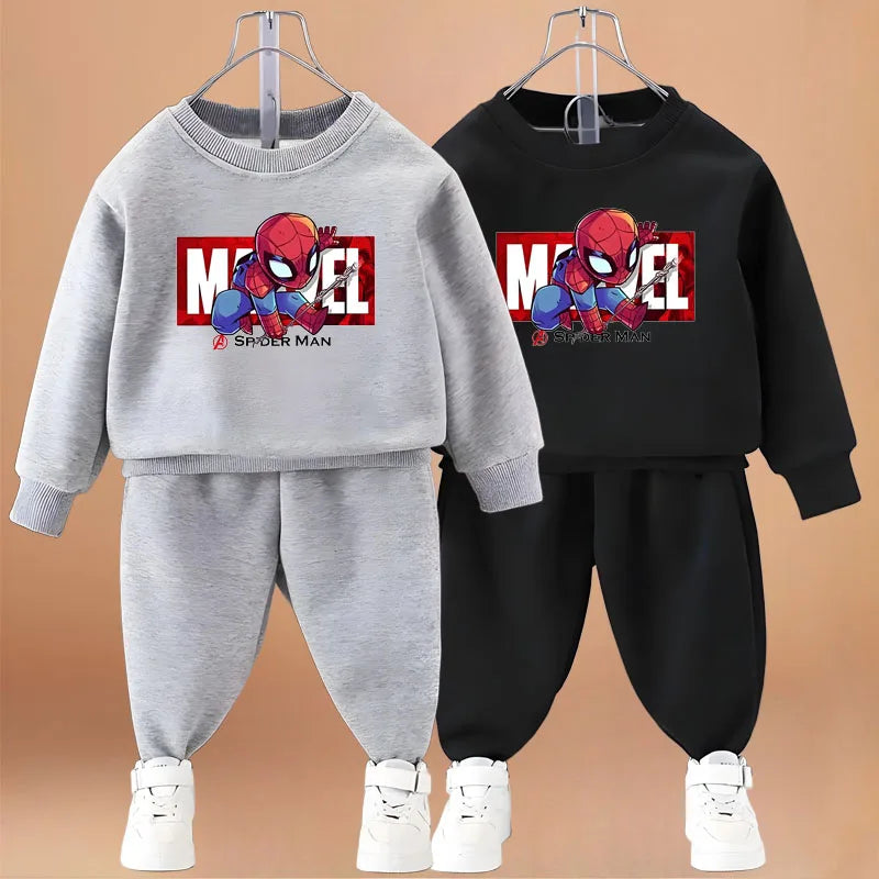 Jungen-Set mit Cartoon-Print | Strick-Pullover & Hose | Größe 4–6 Jahre