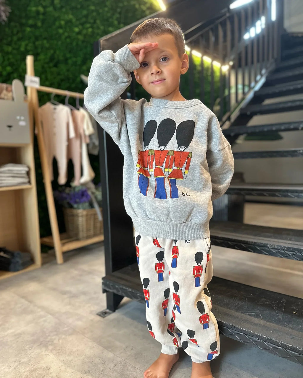 Kinder Hoodie mit Cartoon-Print – Unisex Sweatshirt für Frühling & Herbst