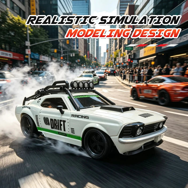 RC Drift-Auto 1:18 – Ferngesteuertes Rennfahrzeug mit Licht & 2,4-GHz-Funk