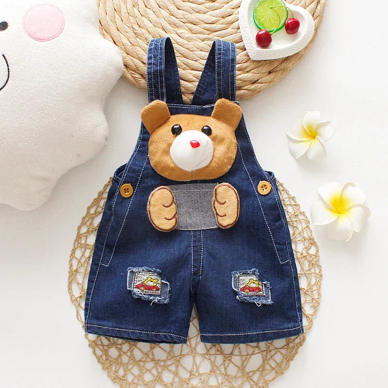 Süße Kinder Latzhose aus Denim – Bequemer Jeans-Overall für Kleinkinder