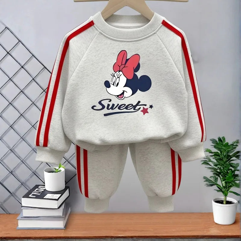 Mädchen Trainingsanzug-Set – Hoodie & Streifenhose, 2-teilig (4–11 Jahre)
