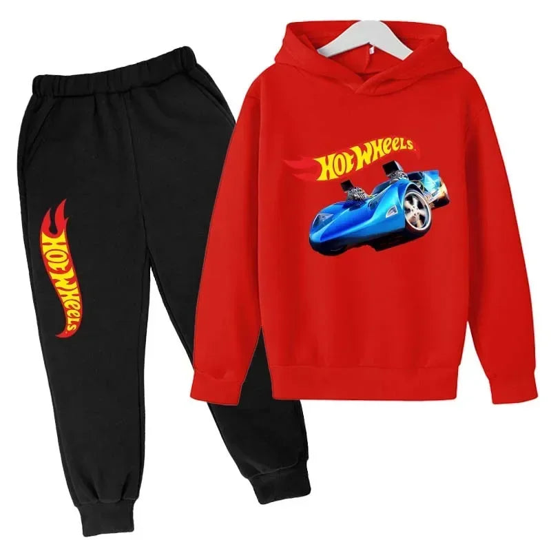 HotWheels Kinder Trainingsanzug – Hoodie & Hose im Set (3–13 Jahre)