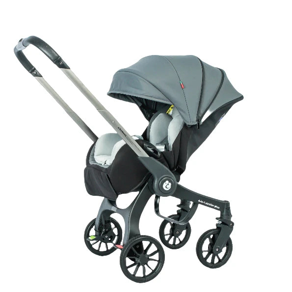 4-in-1 Baby Kinderwagen mit Autositz – faltbar, flexibel & reisetauglich