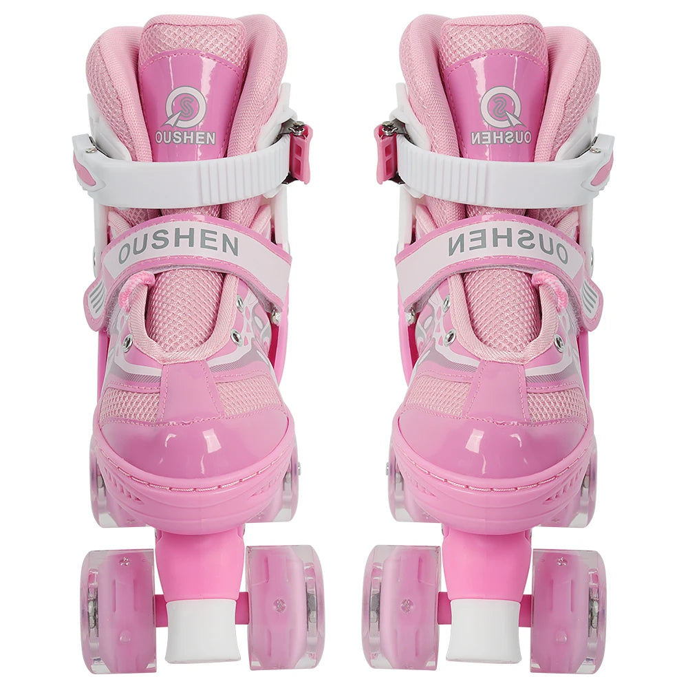 Kinder LED-Rollschuhe – größenverstellbar mit leuchtenden Rädern für Anfänger