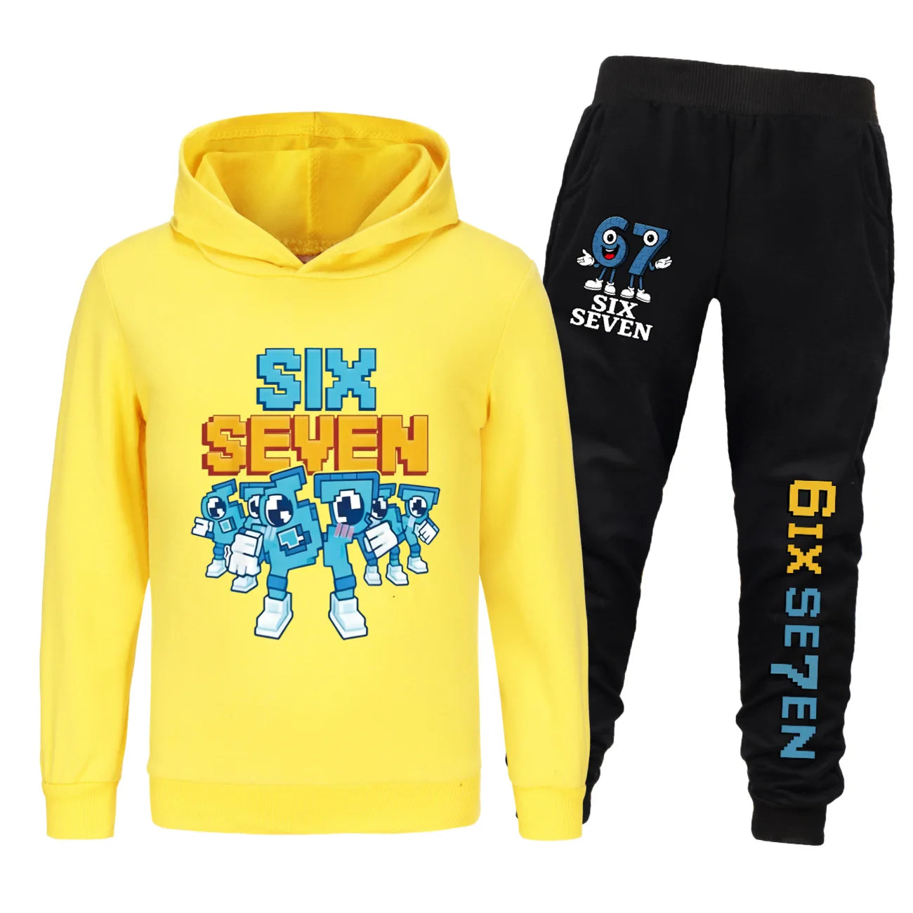Kinder Fleece-Set mit Kapuze | Unisex Kapuzenmantel & Hose | 7–13 Jahre | Ganzjährig