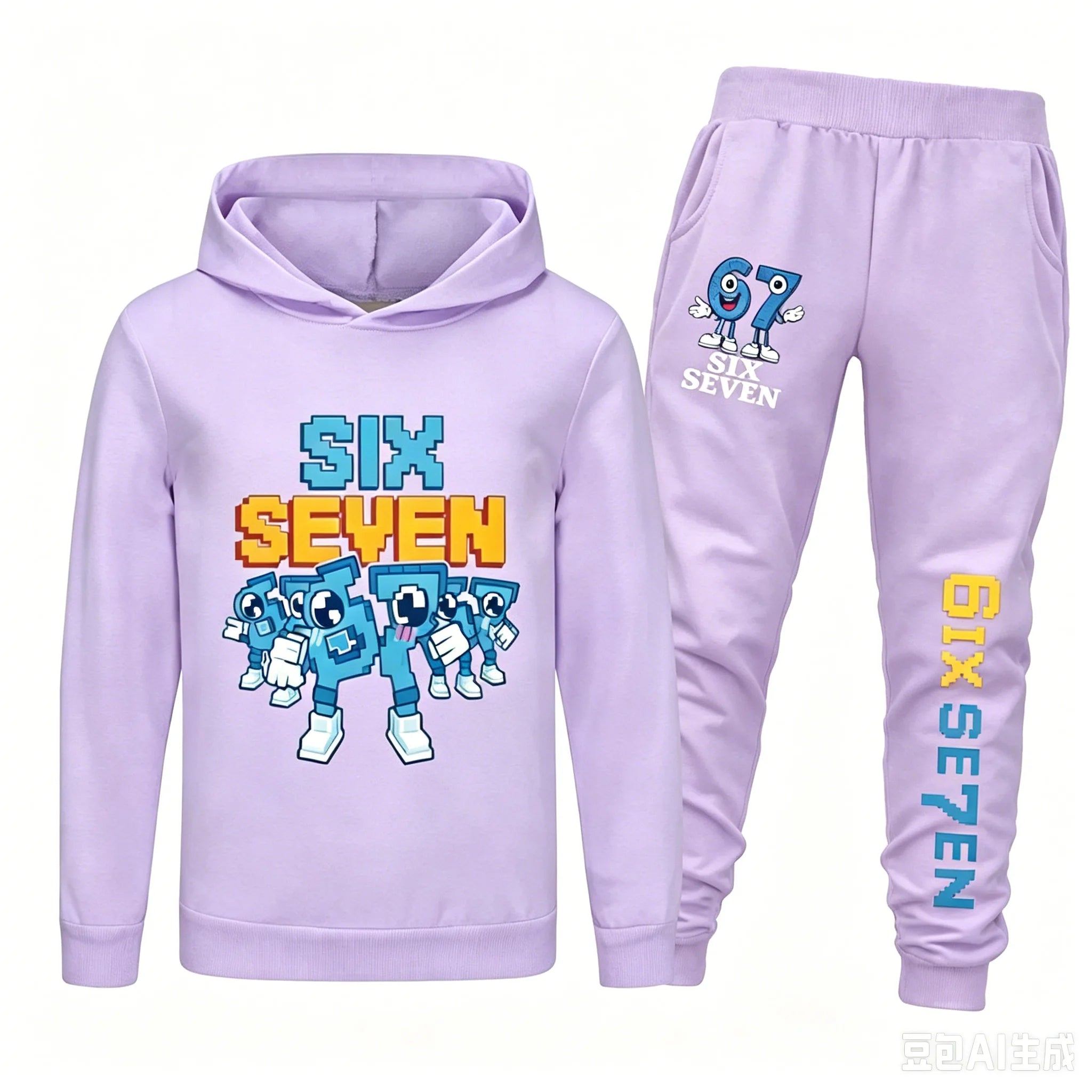 Kinder Fleece-Set mit Kapuze | Unisex Kapuzenmantel & Hose | 7–13 Jahre | Ganzjährig