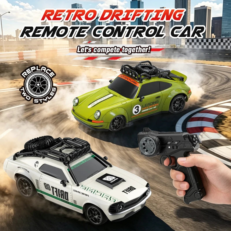 RC Drift-Auto 1:18 – Ferngesteuertes Rennfahrzeug mit Licht & 2,4-GHz-Funk