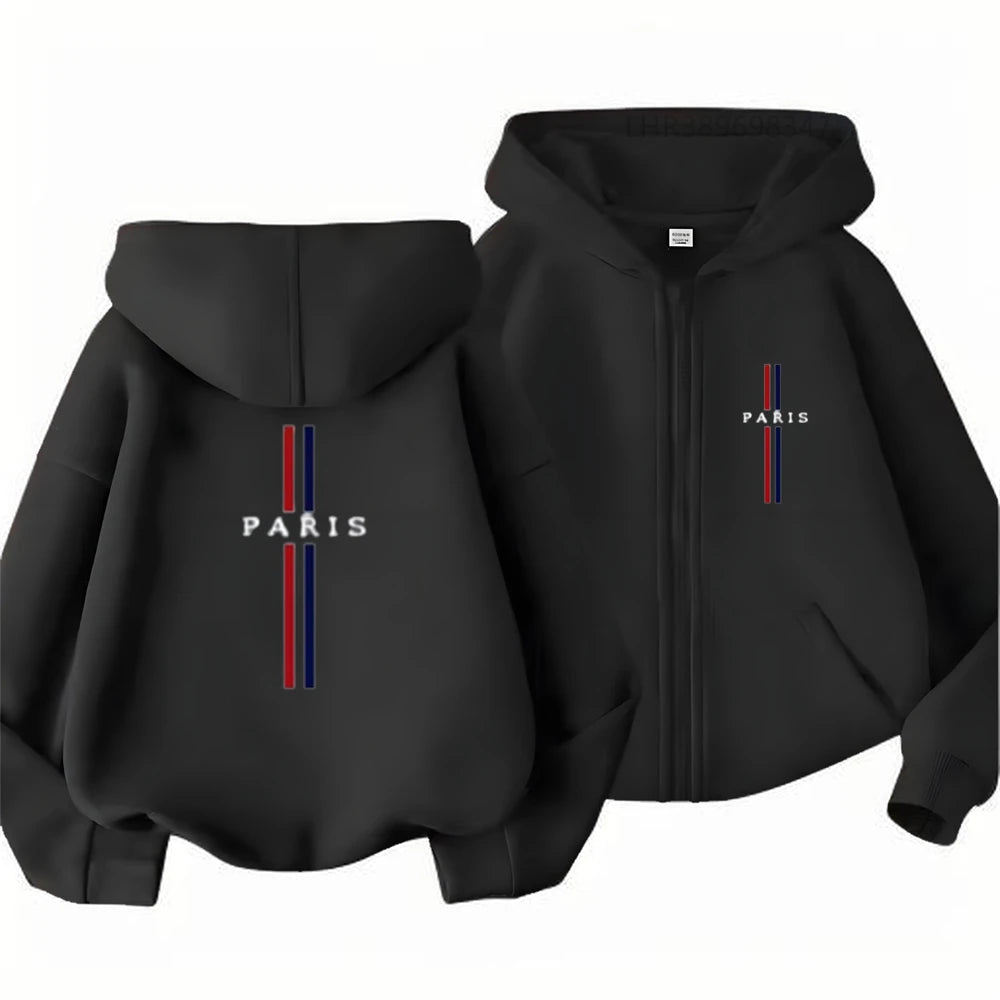 Kinder Hoodie-Jacke mit Reißverschluss – Unisex, Herbst & Frühling (3–12 Jahre)