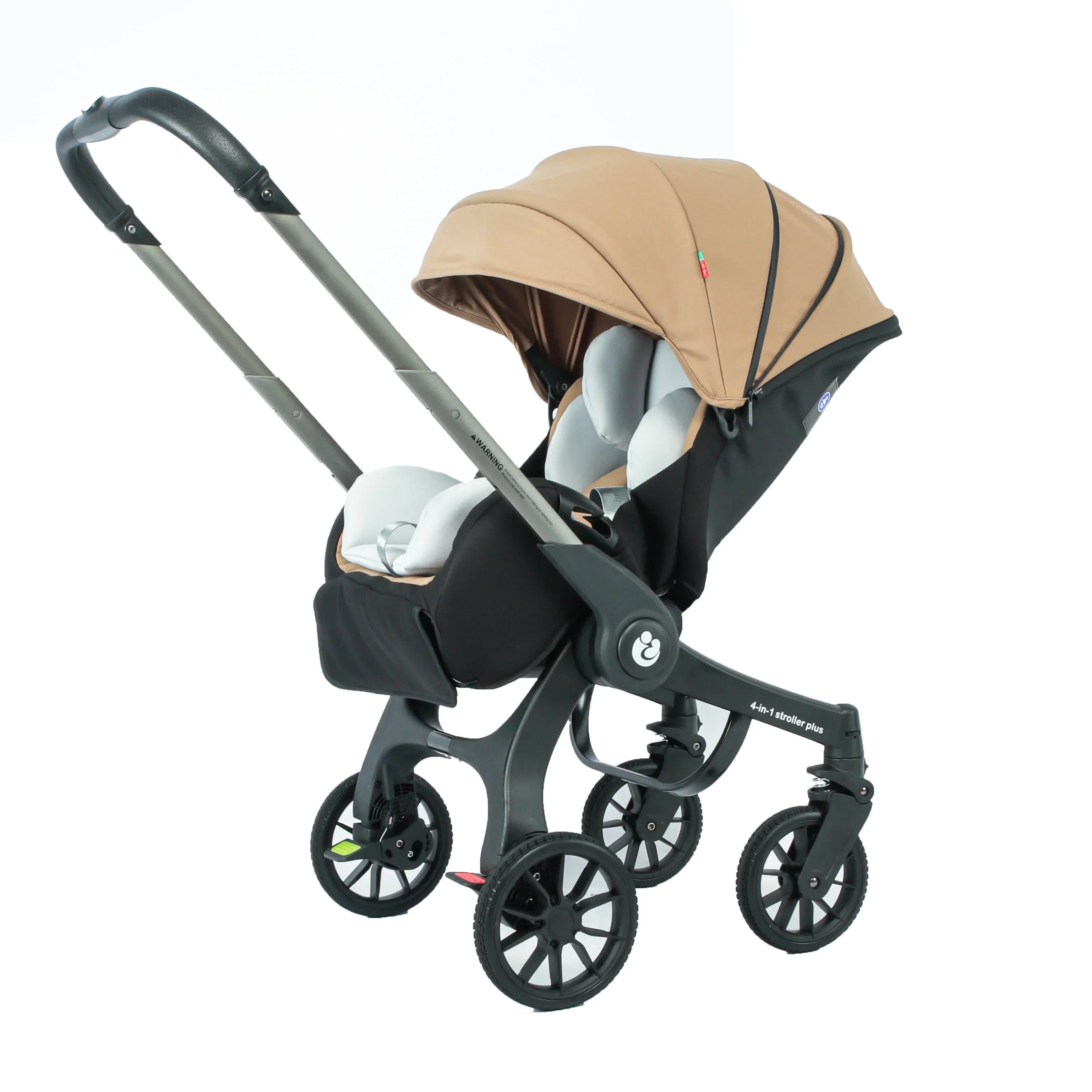 4-in-1 Baby Kinderwagen mit Autositz – faltbar, flexibel & reisetauglich