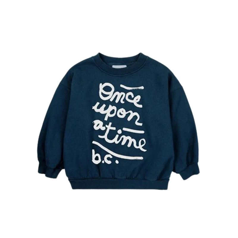 Kinder Hoodie mit Cartoon-Print – Unisex Sweatshirt für Frühling & Herbst