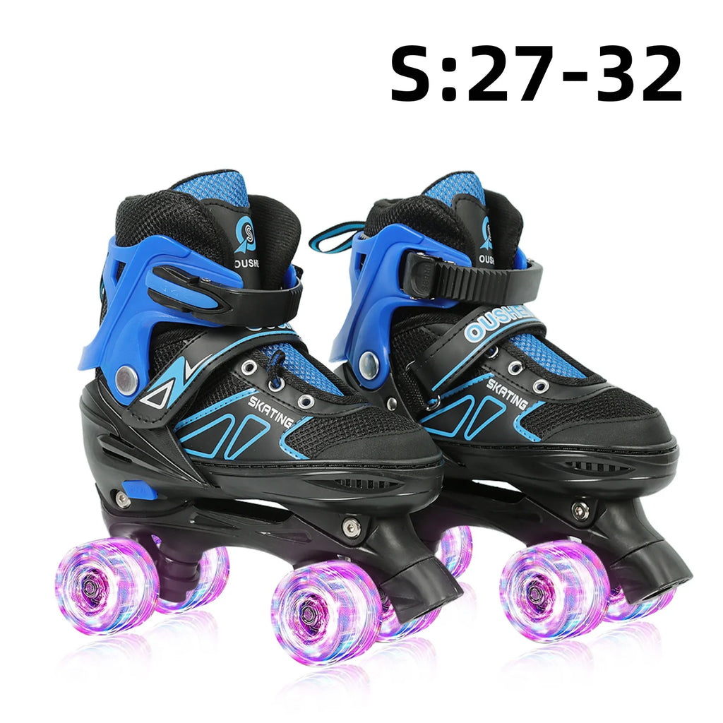 Kinder LED-Rollschuhe – größenverstellbar mit leuchtenden Rädern für Anfänger