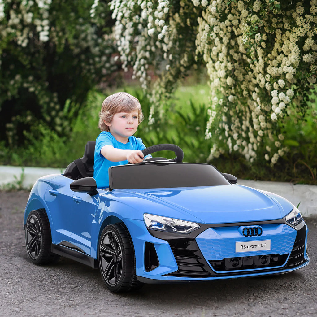 Kinder-Elektroauto 12V in Blau – Mit Eltern-Fernbedienung, LED & Sound, CE-zertifiziert (3–6 Jahre)