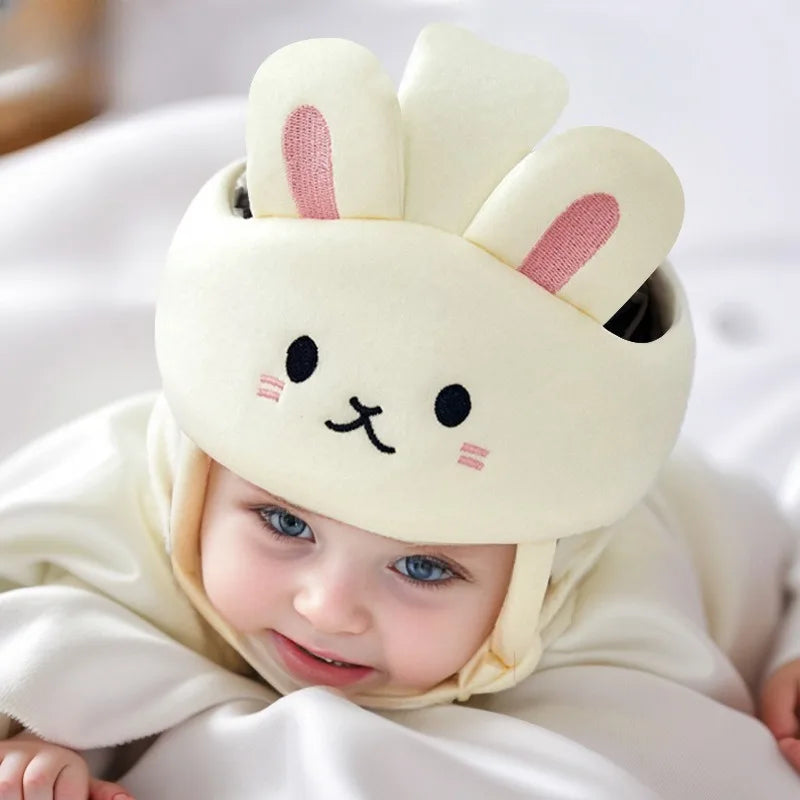 Baby-Kopfschutz zum Krabbeln & Laufen lernen – Weiches Baumwoll-Kissen mit Tier-Motiv (Unisex)