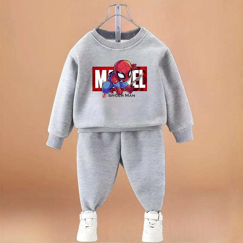 Jungen-Set mit Cartoon-Print | Strick-Pullover & Hose | Größe 4–6 Jahre
