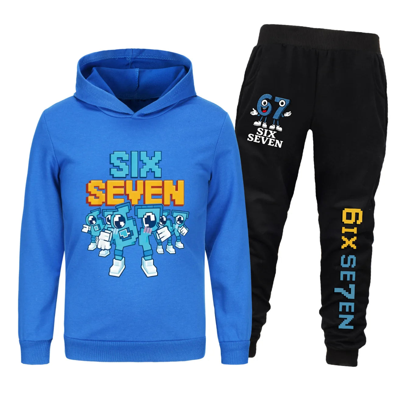 Kinder Fleece-Set mit Kapuze | Unisex Kapuzenmantel & Hose | 7–13 Jahre | Ganzjährig