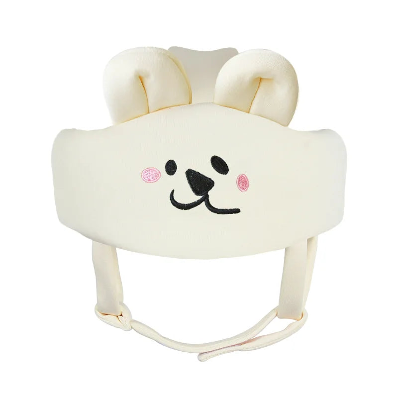 Baby-Kopfschutz zum Krabbeln & Laufen lernen – Weiches Baumwoll-Kissen mit Tier-Motiv (Unisex)
