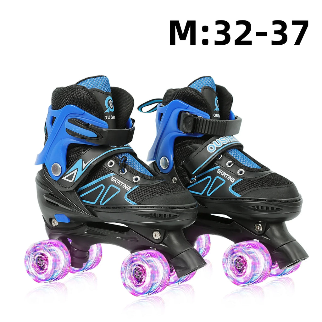Kinder LED-Rollschuhe – größenverstellbar mit leuchtenden Rädern für Anfänger
