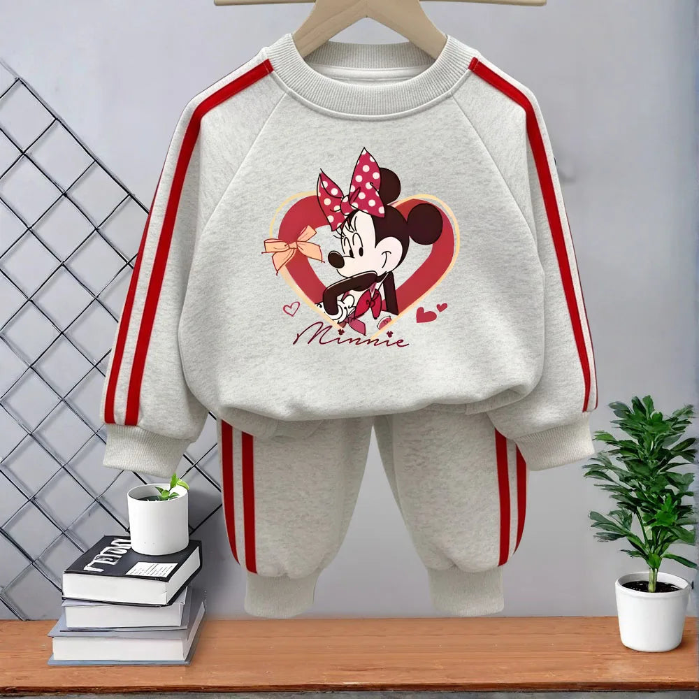 Mädchen Trainingsanzug-Set – Hoodie & Streifenhose, 2-teilig (4–11 Jahre)