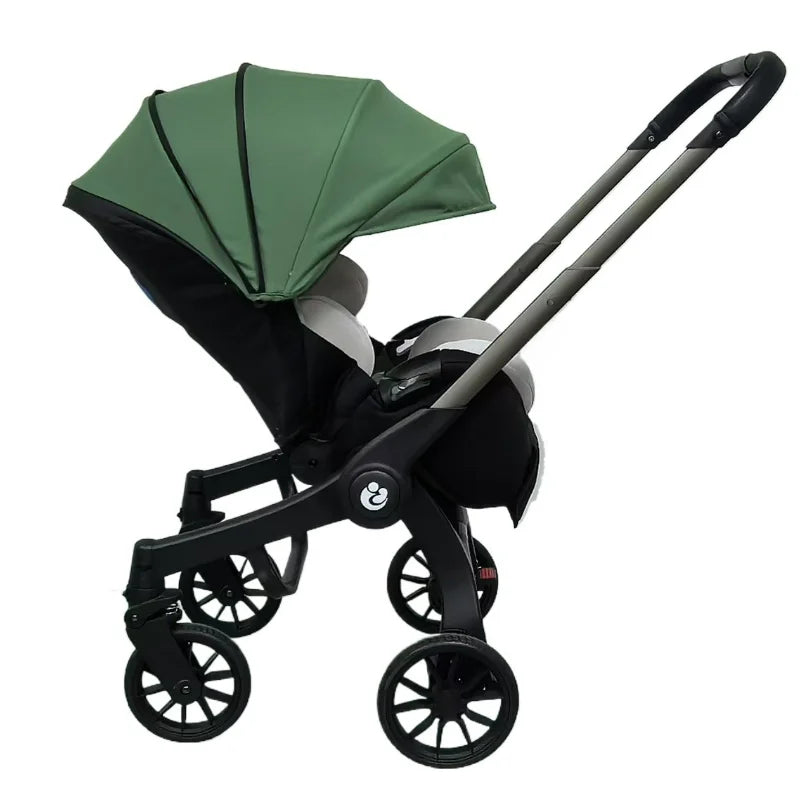 4-in-1 Baby Kinderwagen mit Autositz – faltbar, flexibel & reisetauglich