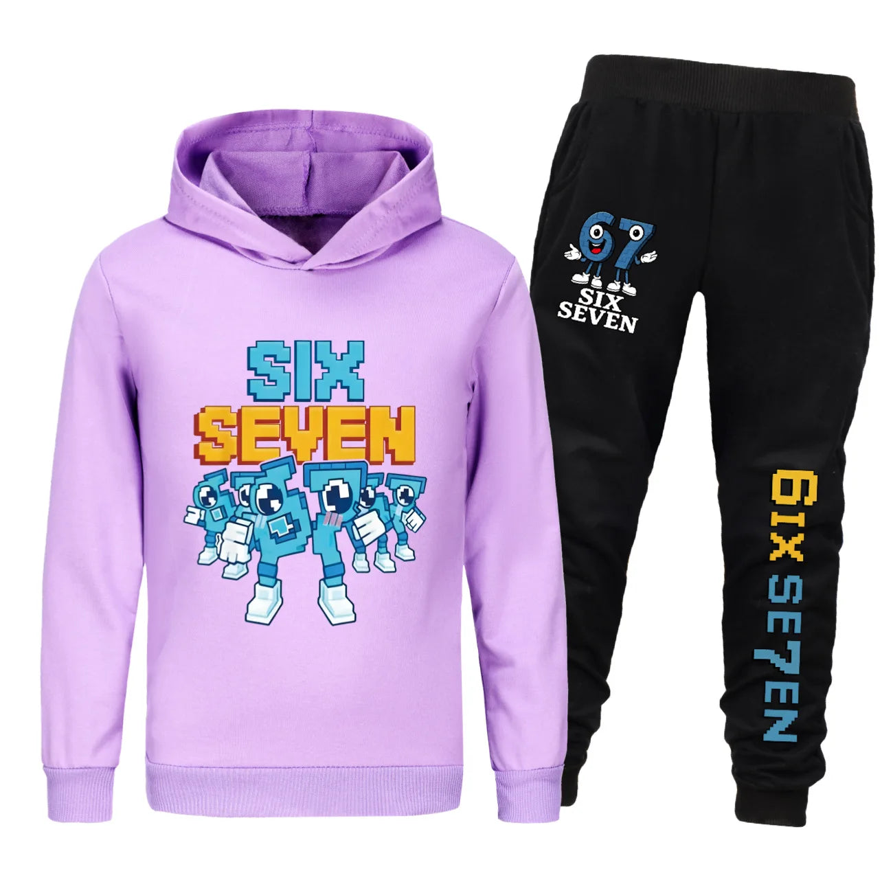 Kinder Fleece-Set mit Kapuze | Unisex Kapuzenmantel & Hose | 7–13 Jahre | Ganzjährig