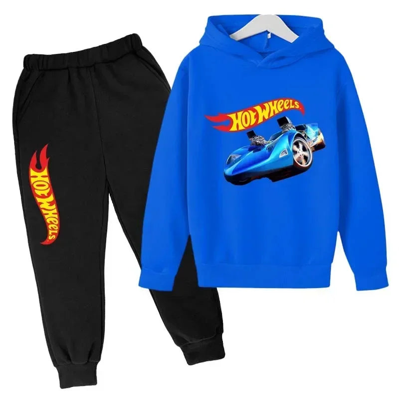 HotWheels Kinder Trainingsanzug – Hoodie & Hose im Set (3–13 Jahre)
