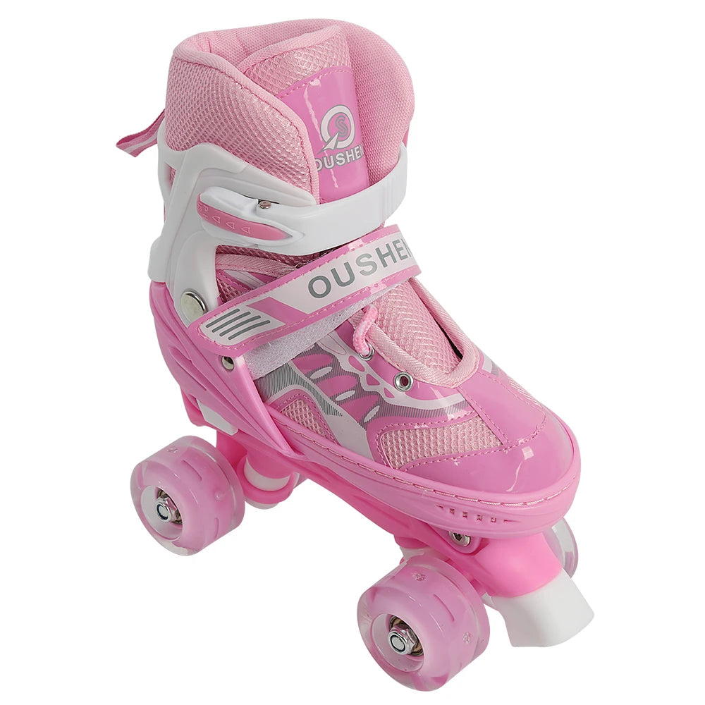 Kinder LED-Rollschuhe – größenverstellbar mit leuchtenden Rädern für Anfänger