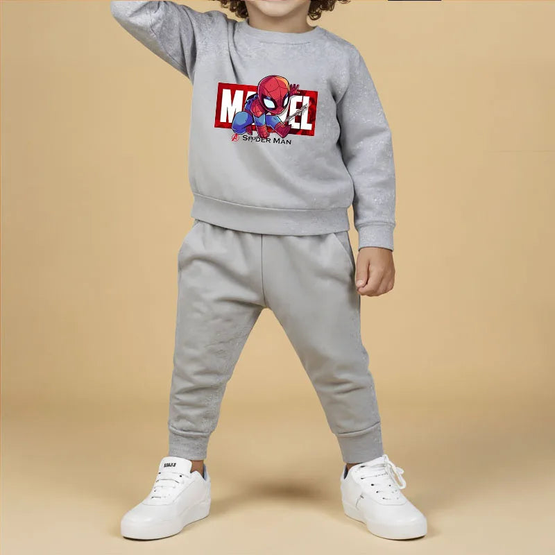Jungen-Set mit Cartoon-Print | Strick-Pullover & Hose | Größe 4–6 Jahre