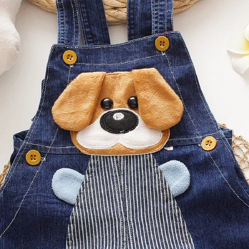 Süße Kinder Latzhose aus Denim – Bequemer Jeans-Overall für Kleinkinder