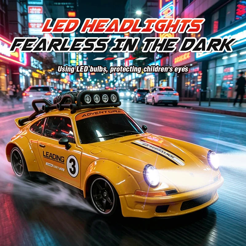 RC Drift-Auto 1:18 – Ferngesteuertes Rennfahrzeug mit Licht & 2,4-GHz-Funk