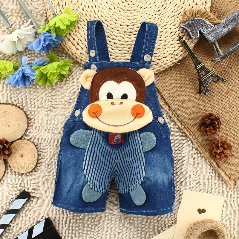 Süße Kinder Latzhose aus Denim – Bequemer Jeans-Overall für Kleinkinder