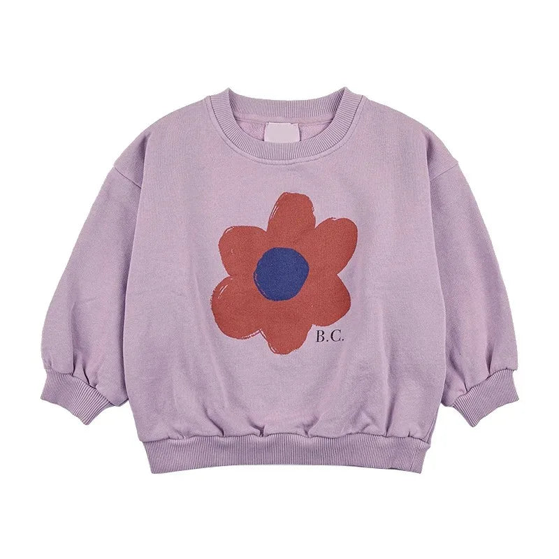 Kinder Hoodie mit Cartoon-Print – Unisex Sweatshirt für Frühling & Herbst