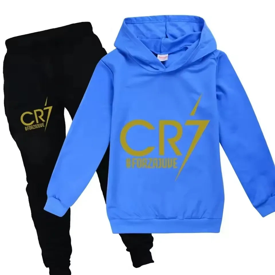 Kinder Fleece-Set mit Kapuze | Unisex Pullover & Hose | 7–13 Jahre | Ganzjährig