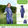 Kinder Regenoverall mit Kapuze | Wasserdicht | Unisex | 4–6 Jahre | Ganzjährig