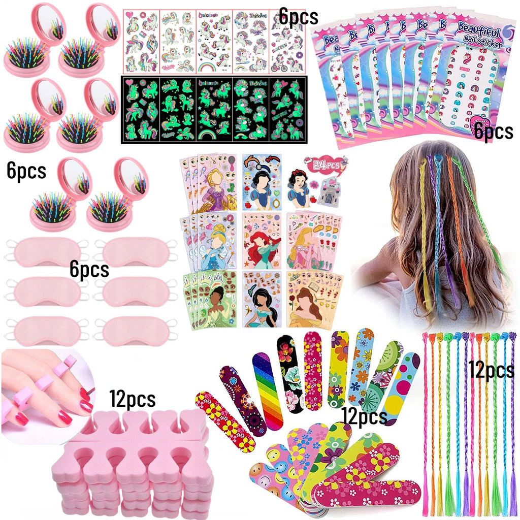 Spa Party Set für Mädchen – 6-teiliges Bademantel- & Pyjamaparty-Set