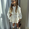 Baby Mädchen Set – Blumenhemd & Layered Rock, 2-teilig (2–7 Jahre)